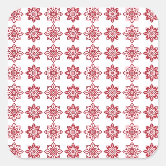 Traditionelles lettisches SUN-Muster IV Quadratischer Aufkleber (Vorderseite)