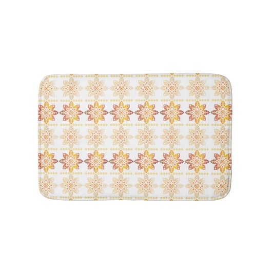 Traditionelles lettisches SUN-Zeichen geometrische Badematte (Vorderseite)