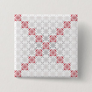 Traditionelles lettisches SUN-Zeichen geometrische Button