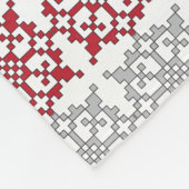 Traditionelles lettisches SUN-Zeichen geometrische Fleecedecke (Ecke)