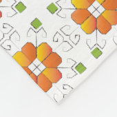 Traditionelles lettisches SUN-Zeichen geometrische Fleecedecke (Ecke)