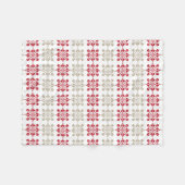 Traditionelles lettisches SUN-Zeichen geometrische Fleecedecke (Vorderseite (Horizontal))