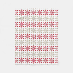 Traditionelles lettisches SUN-Zeichen geometrische Fleecedecke