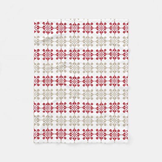 Traditionelles lettisches SUN-Zeichen geometrische Fleecedecke (Vorderseite)