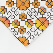 Traditionelles lettisches SUN-Zeichen geometrische Fleecedecke (Ecke)