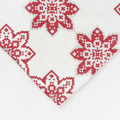 Traditionelles lettisches SUN-Zeichen geometrische Fleecedecke (Ecke)