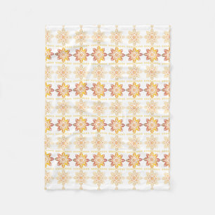 Traditionelles lettisches SUN-Zeichen geometrische Fleecedecke