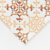 Traditionelles lettisches SUN-Zeichen geometrische Fleecedecke (Ecke)