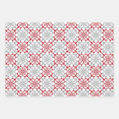 Traditionelles lettisches SUN-Zeichen geometrische Geschenkpapier Set (Vorderseite)