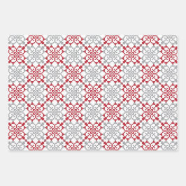 Traditionelles lettisches SUN-Zeichen geometrische Geschenkpapier Set