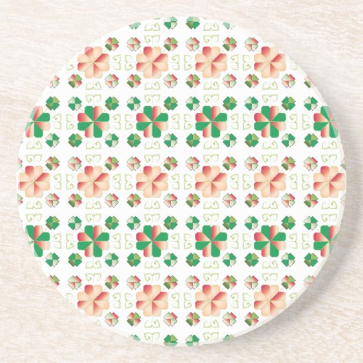 Traditionelles lettisches SUN-Zeichen geometrische Getränkeuntersetzer (Vorne)