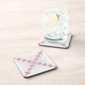 Traditionelles lettisches SUN-Zeichen geometrische Getränkeuntersetzer (Rechte Seite)