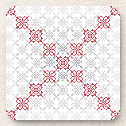 Traditionelles lettisches SUN-Zeichen geometrische Getränkeuntersetzer (Vorderseite)