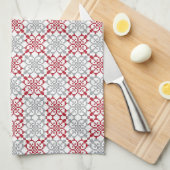 Traditionelles lettisches SUN-Zeichen geometrische Küchentuch (Viertel Falte)