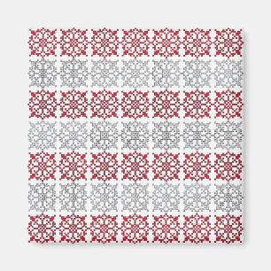 Traditionelles lettisches SUN-Zeichen geometrische Magnet