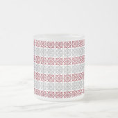 Traditionelles lettisches SUN-Zeichen geometrische Mattglastasse (Mittel)