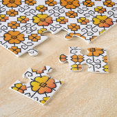 Traditionelles lettisches SUN-Zeichen geometrische Puzzle (Seite)