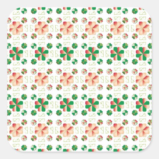 Traditionelles lettisches SUN-Zeichen geometrische Quadratischer Aufkleber (Vorderseite)