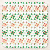 Traditionelles lettisches SUN-Zeichen geometrische Rechteckiger Pappuntersetzer (Vorderseite)