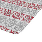 Traditionelles lettisches SUN-Zeichen geometrische Schneidebrett (Ecke)