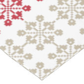 Traditionelles lettisches SUN-Zeichen geometrische Tischdecke (Schrägansicht)