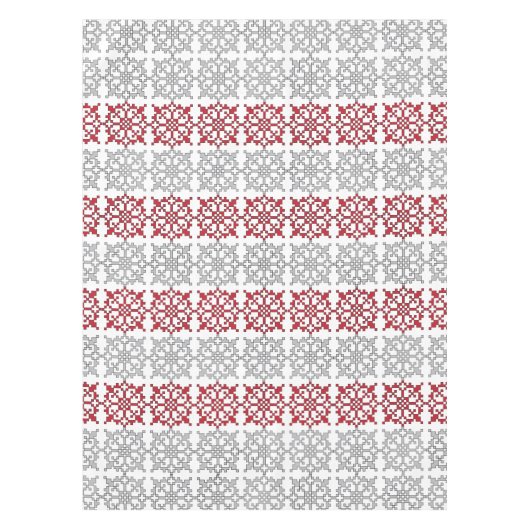 Traditionelles lettisches SUN-Zeichen geometrische Tischdecke (Vorderseite)