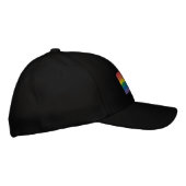 traditionelles LGBTQ+-Flag Bestickte Baseballkappe (Rechts)
