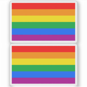 Traditionelles LGBTQIA+-Flag Aufkleber