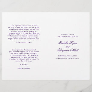Traditionelles lila formelles elegantes Hochzeitsp