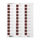 Traditionelles MacRae Tartan-Kariertes Monogramm (Vorne)