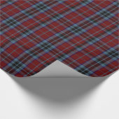 Traditionelles MacTavish Clan Tartan Wrapping Pape Geschenkpapier (Ecke)