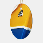 Traditionelles maltesisches Boot Luzzu Keramik Ornament (Links)