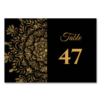 Traditionelles Mandala klassische elegante Luxus-H Tischnummer