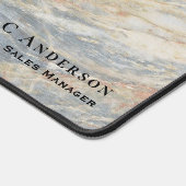 Traditionelles Marmorbild mit Name und Titel Schreibtischunterlage (Ecke)