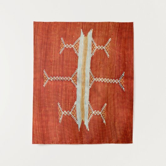 Traditionelles marokkanisches Berbersymbol, alte K Wandteppich (Vorderseite)