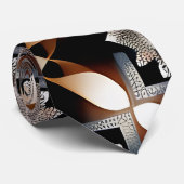 Traditionelles marokkanisches braunes geometrische krawatte (Gerollt)