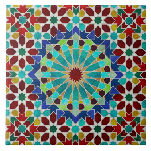 Traditionelles marokkanisches Mosaik Fliese (Vorderseite)