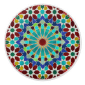 Traditionelles marokkanisches Mosaik Keramikknauf (Vorderseite)