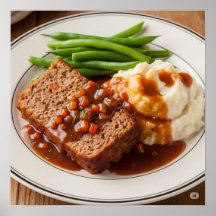 Traditionelles Meatloaf Dinner Design