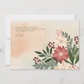 Traditionelles Merriest Weihnachten Poinsettia Fot (Rückseite)