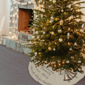 Traditionelles Merry Christmas Antique Gold Polyester Weihnachtsbaumdecke