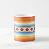 Traditionelles mexikanisches Serape-Blanket-Muster Kaffeetasse (Mittel)