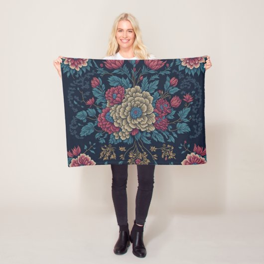 Traditionelles mexikanisches Stickereimuster Fleecedecke (Beispiel)