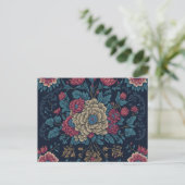 Traditionelles mexikanisches Stickereimuster Postkarte (Stehend Vorderseite)