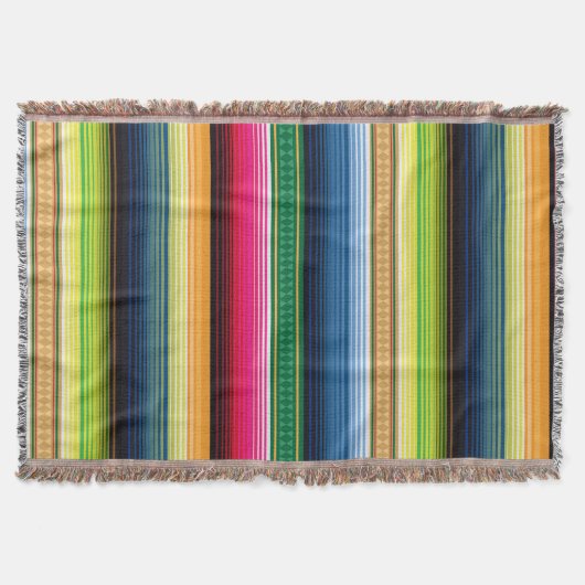 Traditionelles mexikanisches umfassendes Serape Decke (Vorderseite)