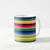 Traditionelles mexikanisches umfassendes Serape Kaffeetasse (VorderseiteRechts)