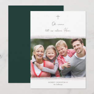 Traditionelles Minimalistisches religiöses Foto We Feiertagskarte