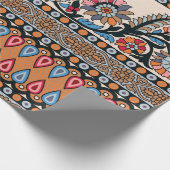 Traditionelles Moghul Border Designart, nahtlos, n Geschenkpapier (Ecke)