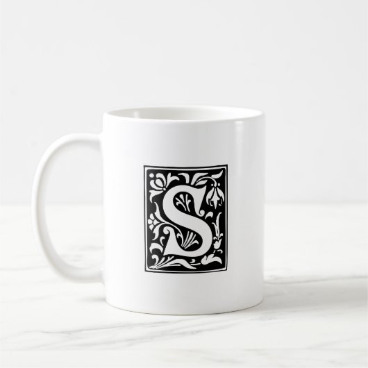 Traditionelles Monogramm S Kaffeetasse (Links)