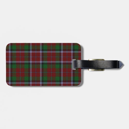 Traditionelles Montrose Tartan Kariertes Gepäckstü Gepäckanhänger (Rückseite horizontal)